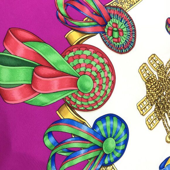 Hermes Les Rubans de Cheval Ribbons Silk Scarf - Picture 4 of 7